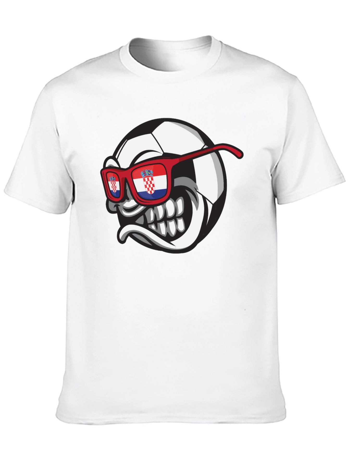 Croatian Soccer Fan T-Shirt - Mens Black Tee