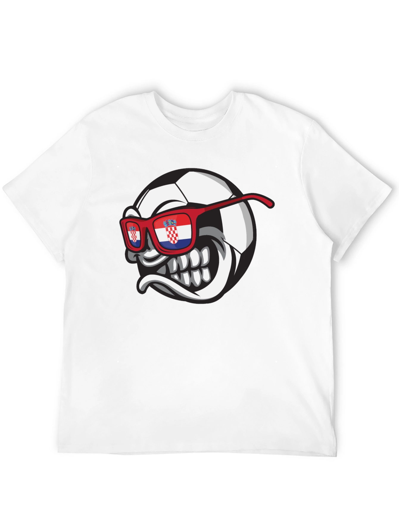Croatian Soccer Fan T-Shirt - Mens Black Tee