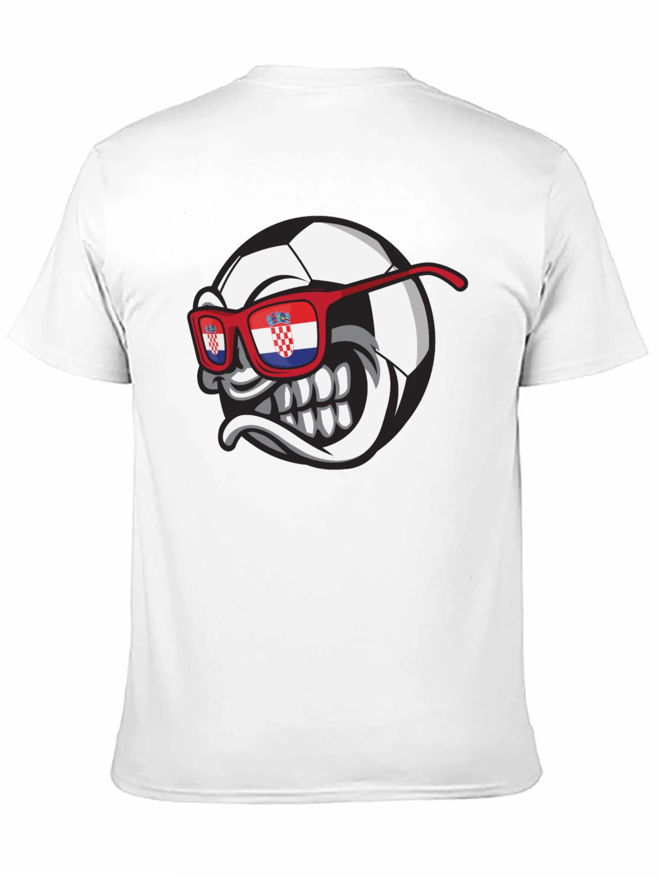 Croatian Soccer Fan T-Shirt - Mens Black Tee