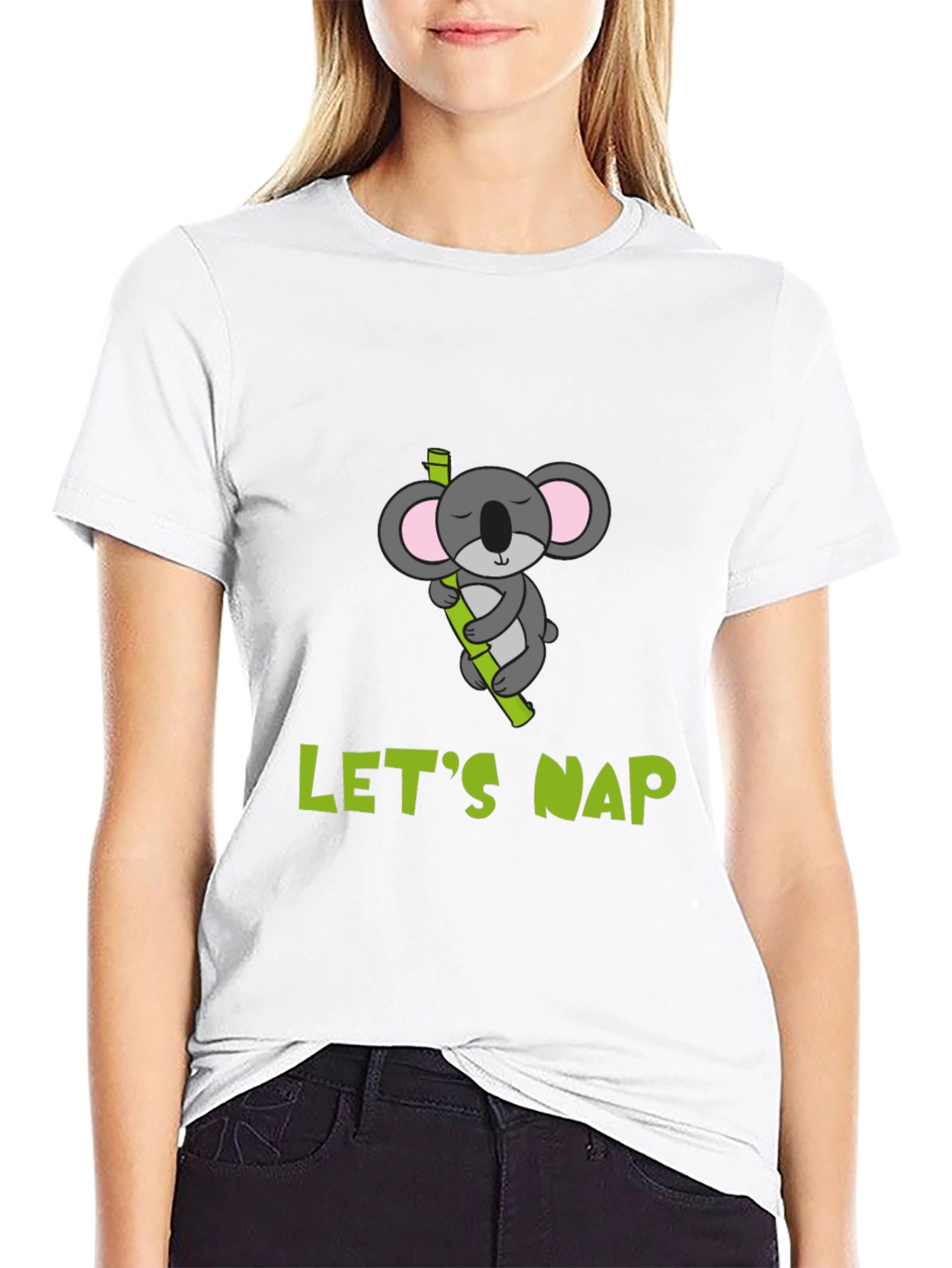 Lets Nap Koala T-Shirt - Comfy Cotton Tee