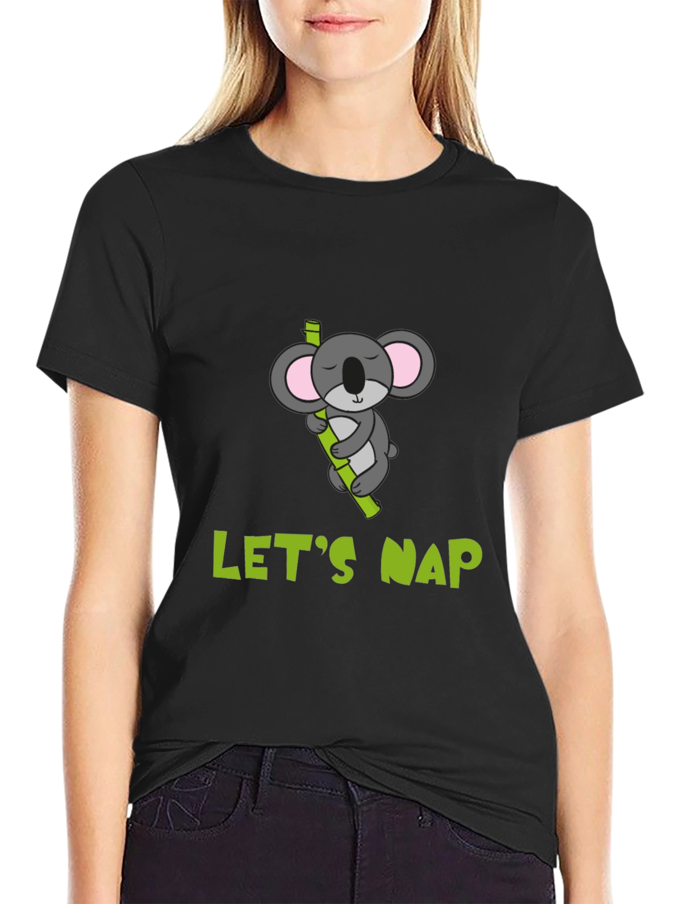 Lets Nap Koala T-Shirt - Comfy Cotton Tee