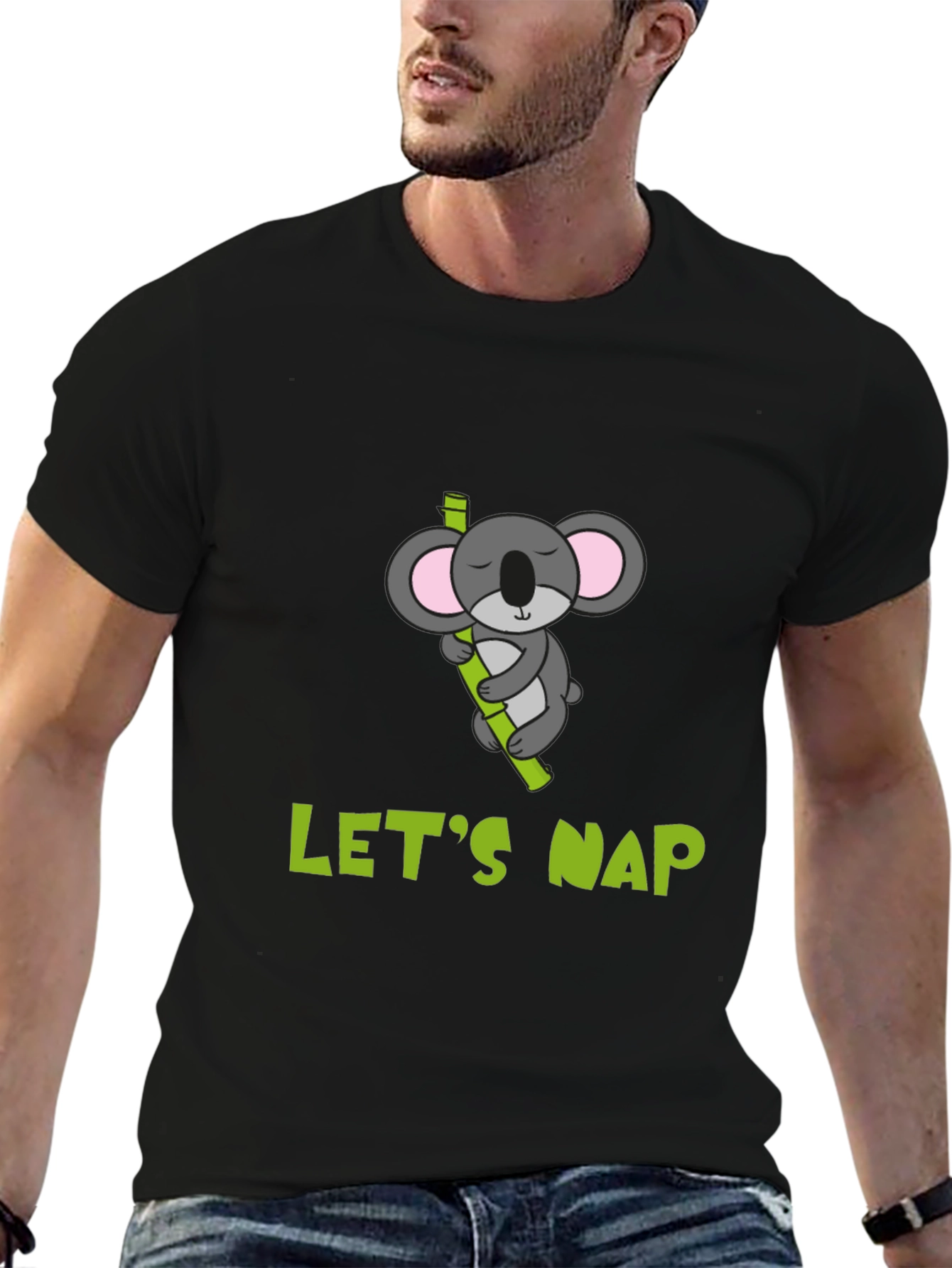 Lets Nap Koala T-Shirt - Comfy Cotton Tee