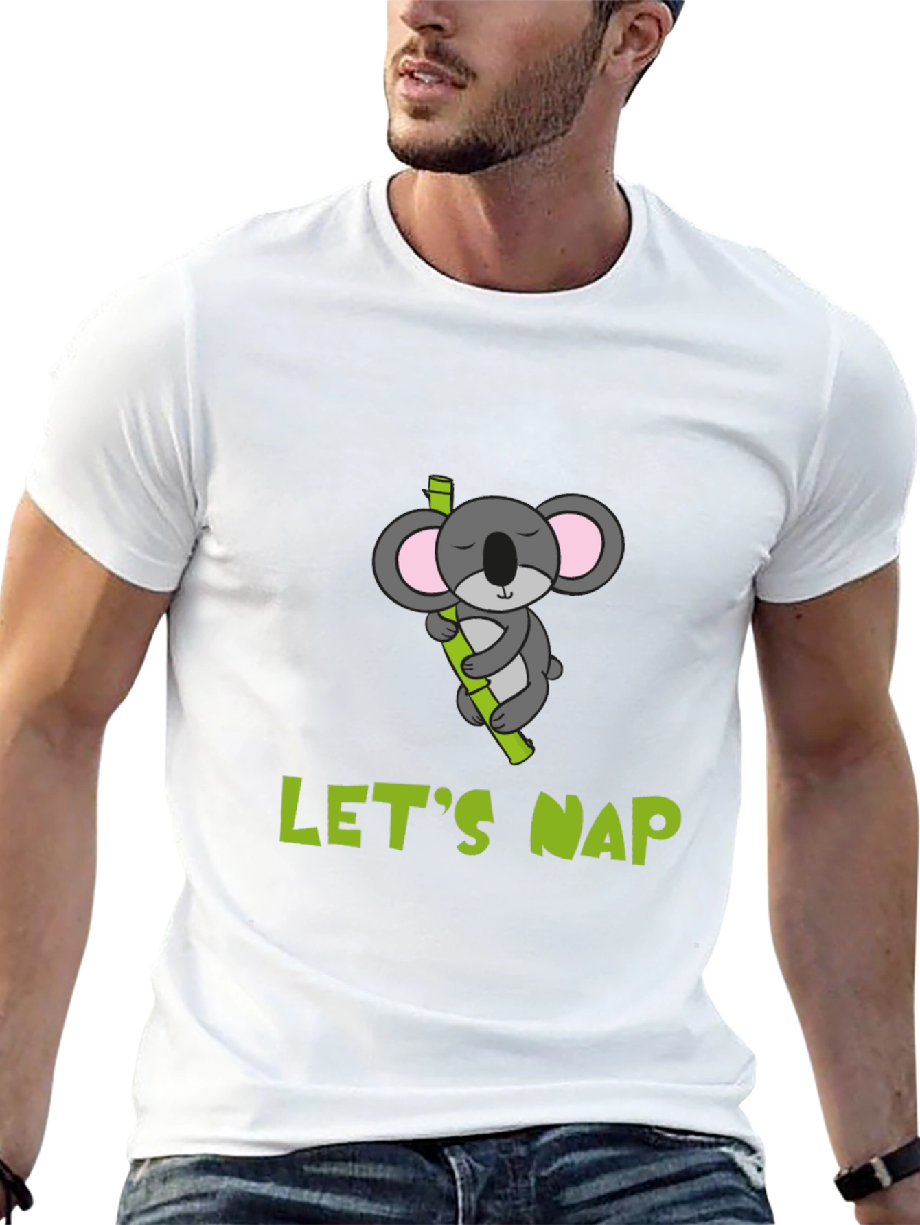 Lets Nap Koala T-Shirt - Comfy Cotton Tee