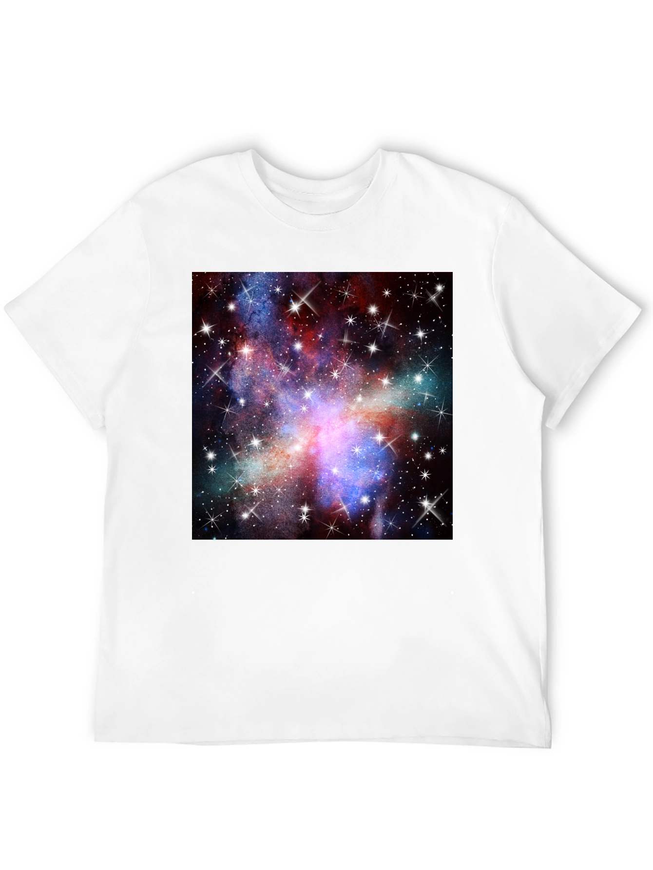 Galaxy Print Black T-Shirt