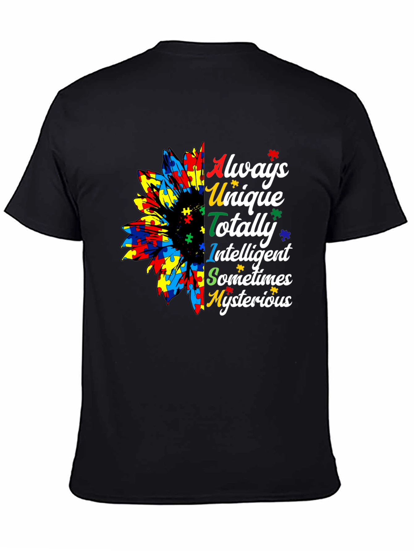 Autism Awareness Sunflower Graphic Tee