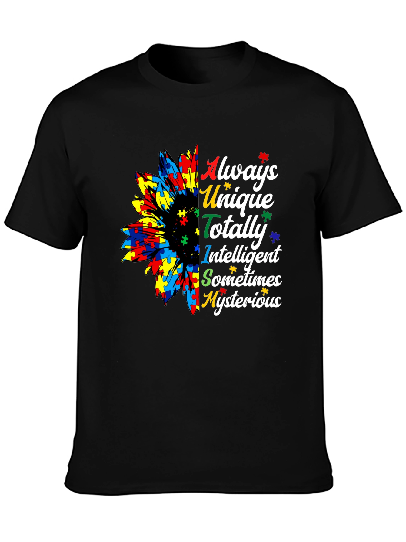 Autism Awareness Sunflower Graphic Tee