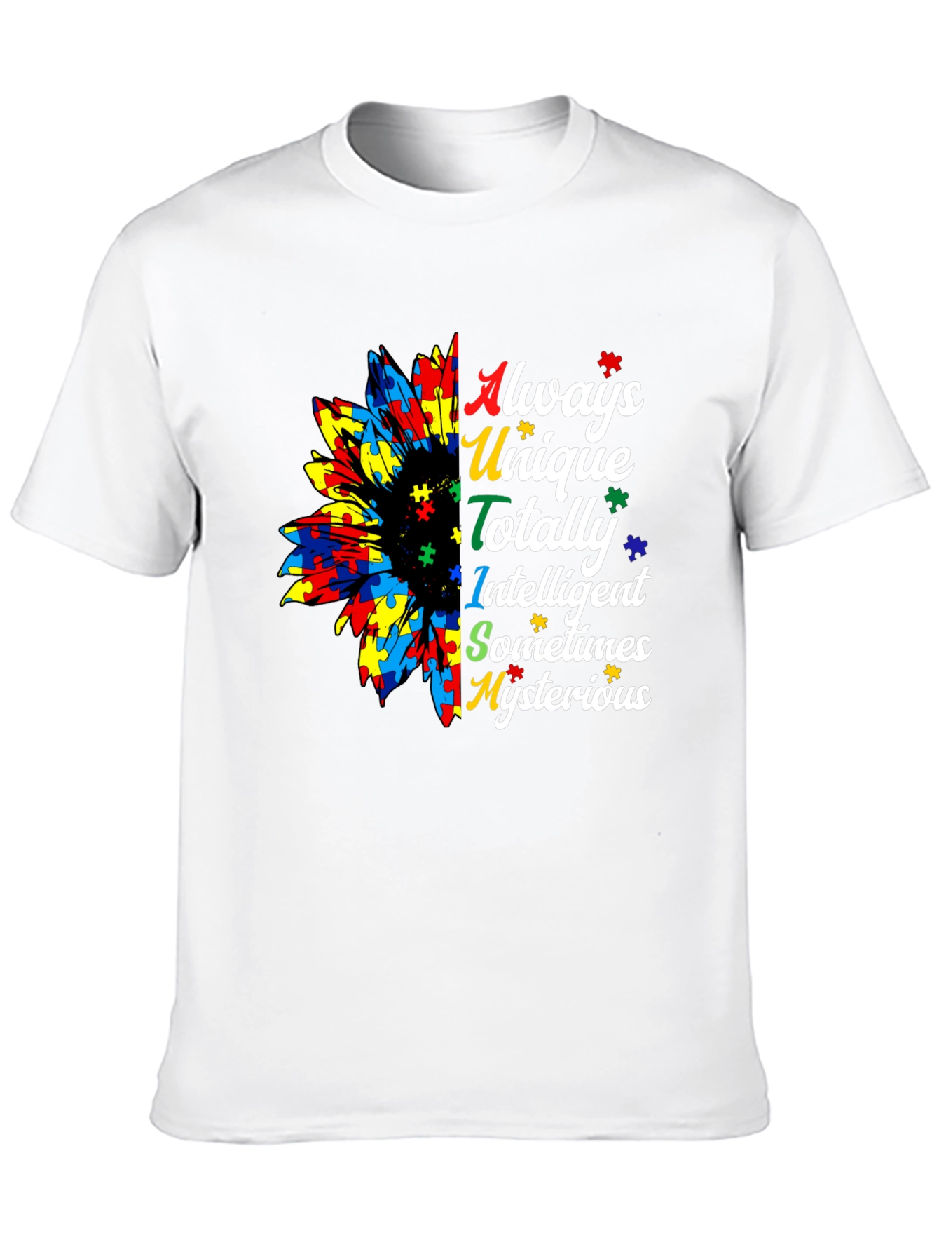Autism Awareness Sunflower Graphic Tee