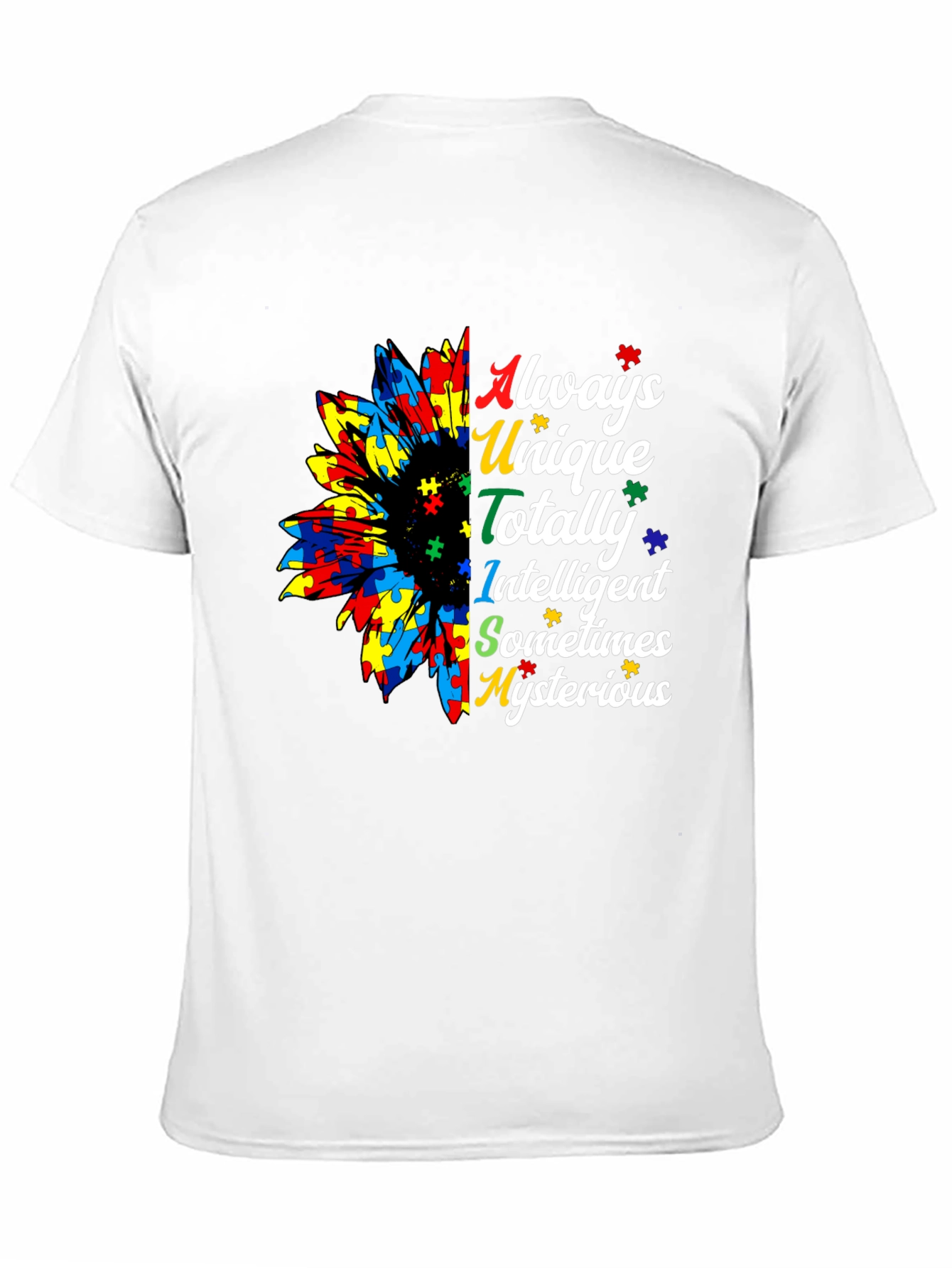 Autism Awareness Sunflower Graphic Tee