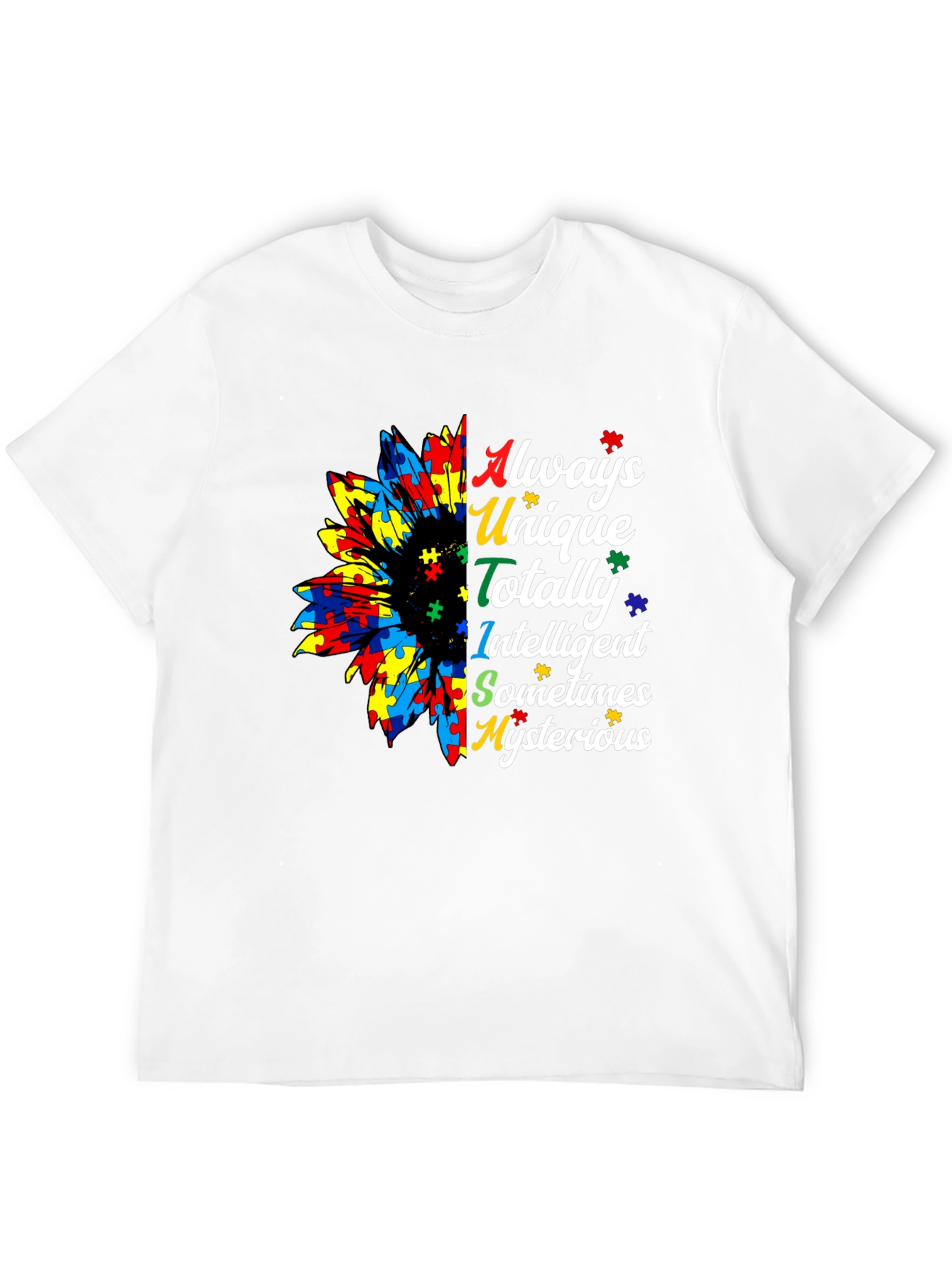 Autism Awareness Sunflower Graphic Tee