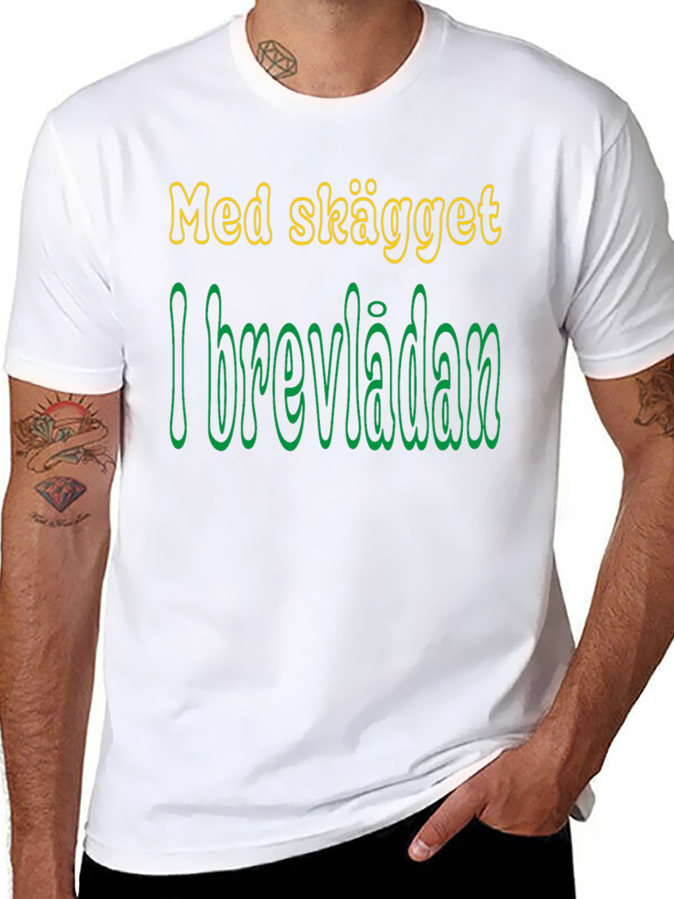 Med Skägget I Brevlådan Funny T-Shirt