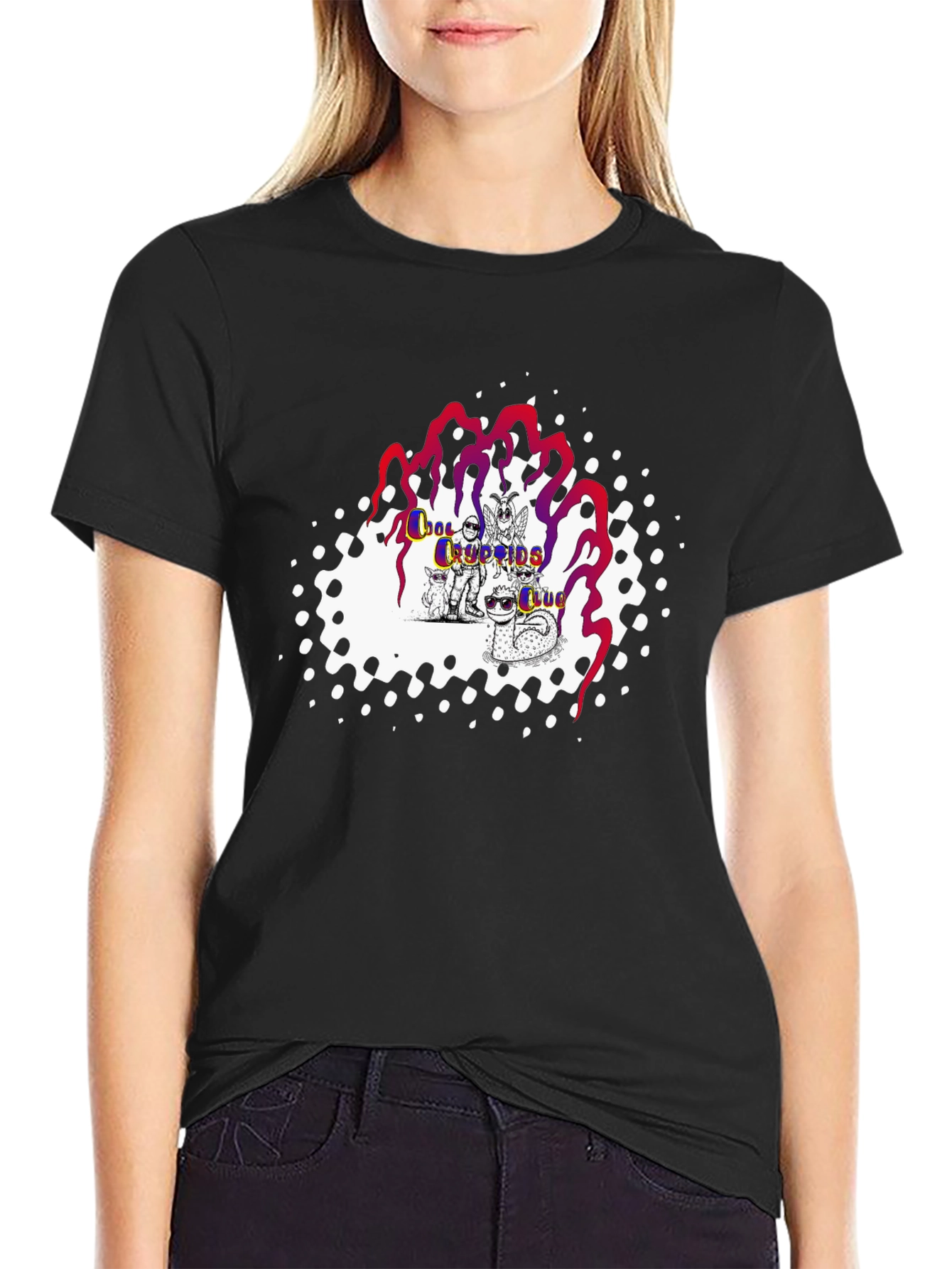 Cool Cryptids Club Black T-Shirt