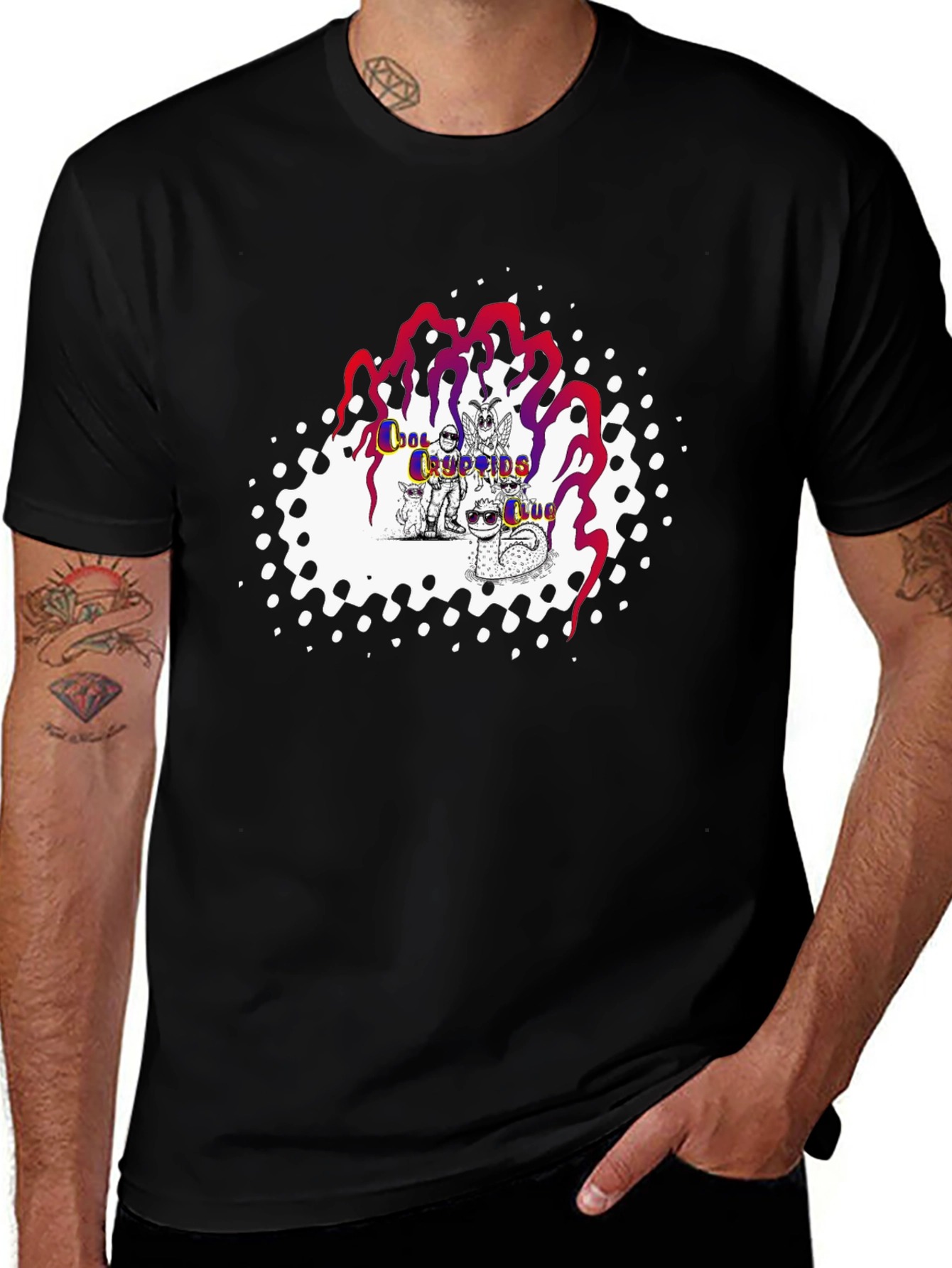 Cool Cryptids Club Black T-Shirt