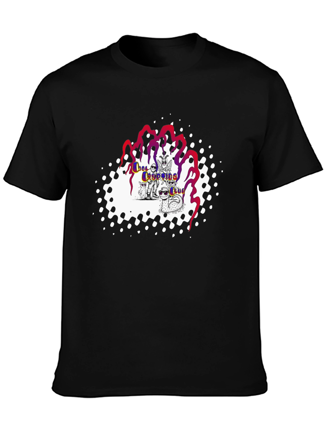 Cool Cryptids Club Black T-Shirt