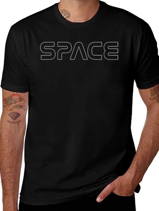 Space Graphic Tee - Casual Cotton Blend