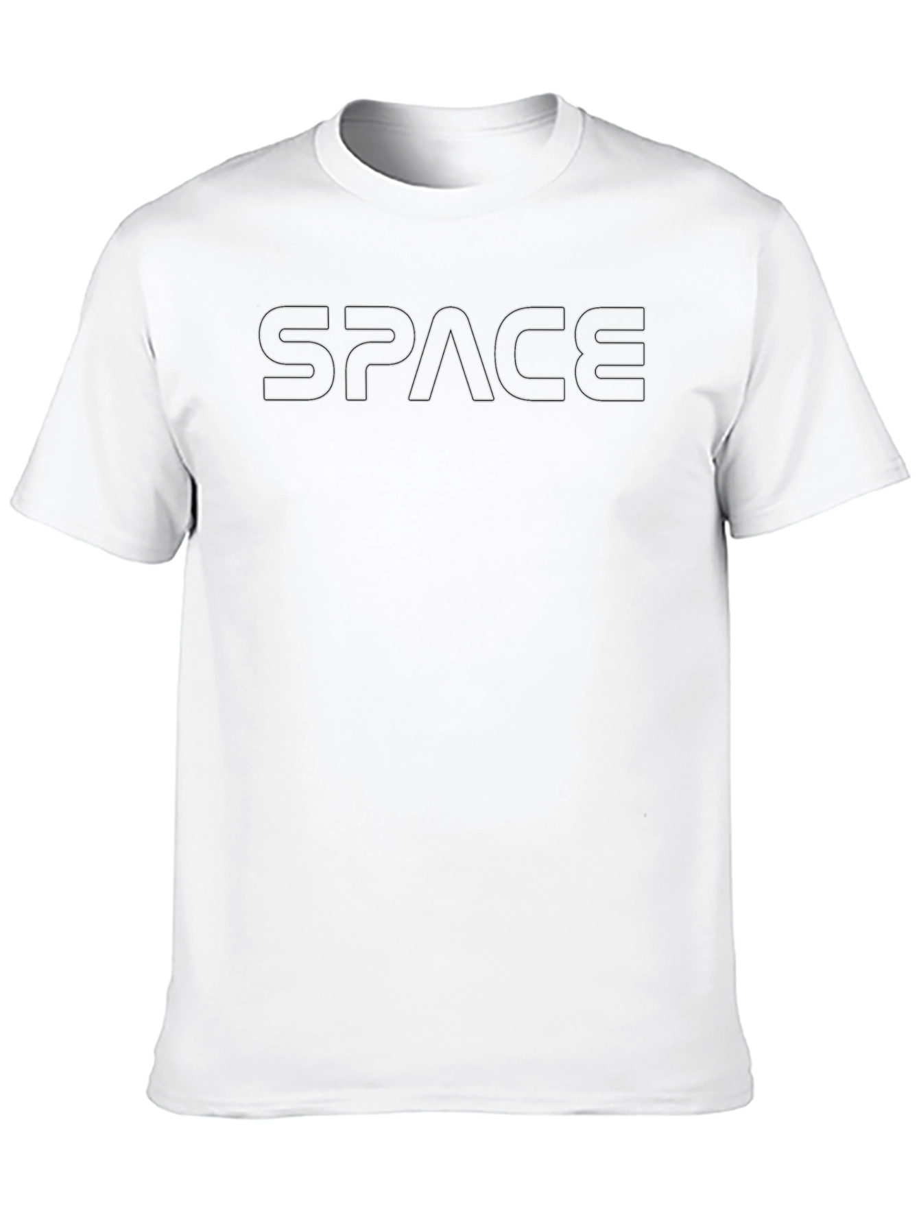 Space Graphic Tee - Casual Cotton Blend