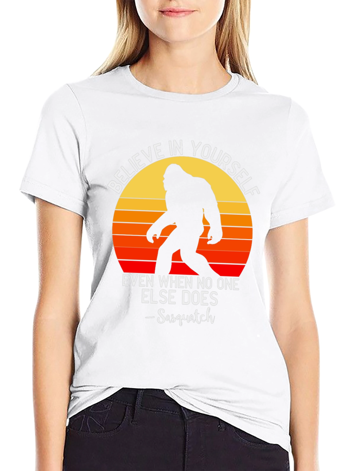 Believe in Yourself Sasquatch Graphic Tee