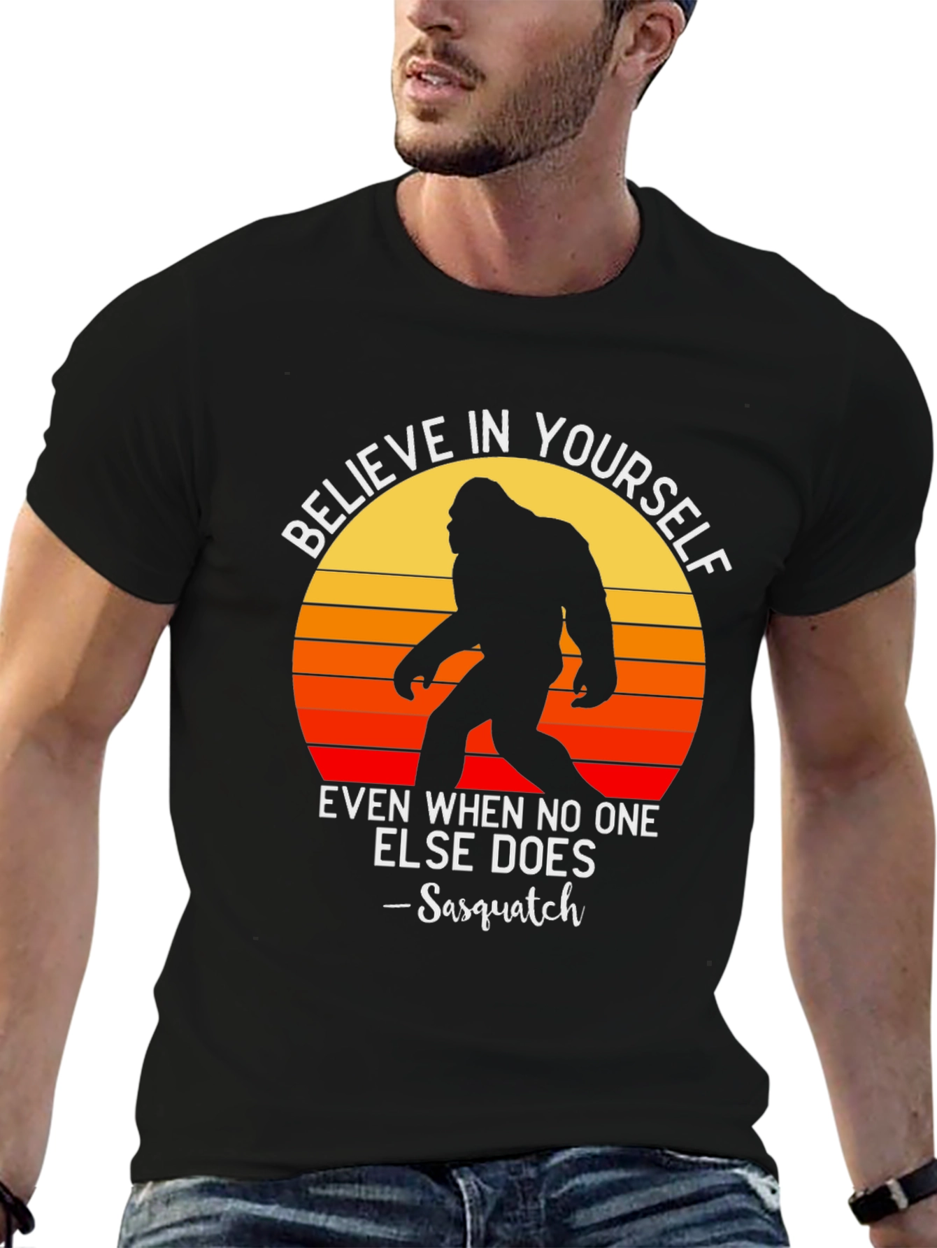 Believe in Yourself Sasquatch Graphic Tee