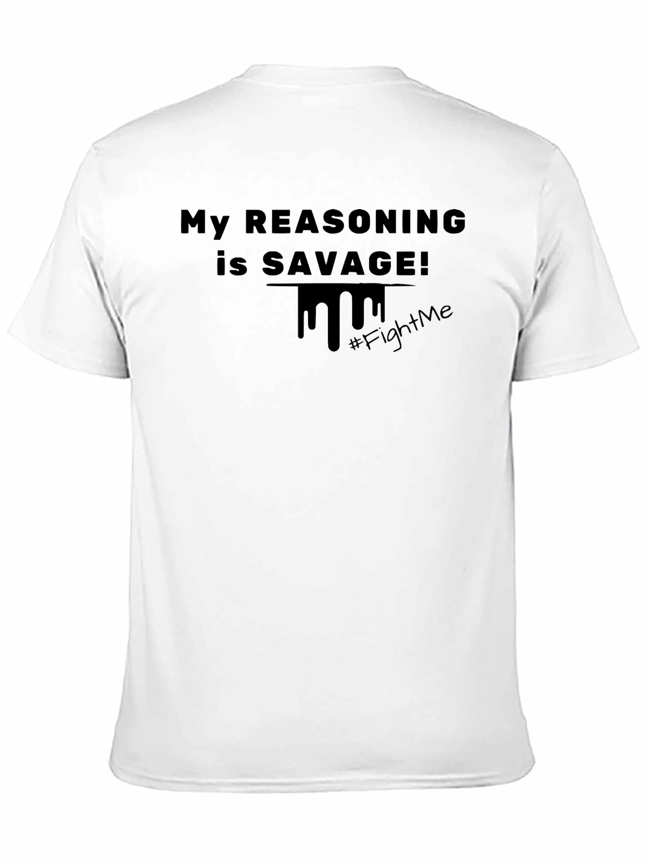 Savage Reasoning Graphic Tee - Black Cotton Blend