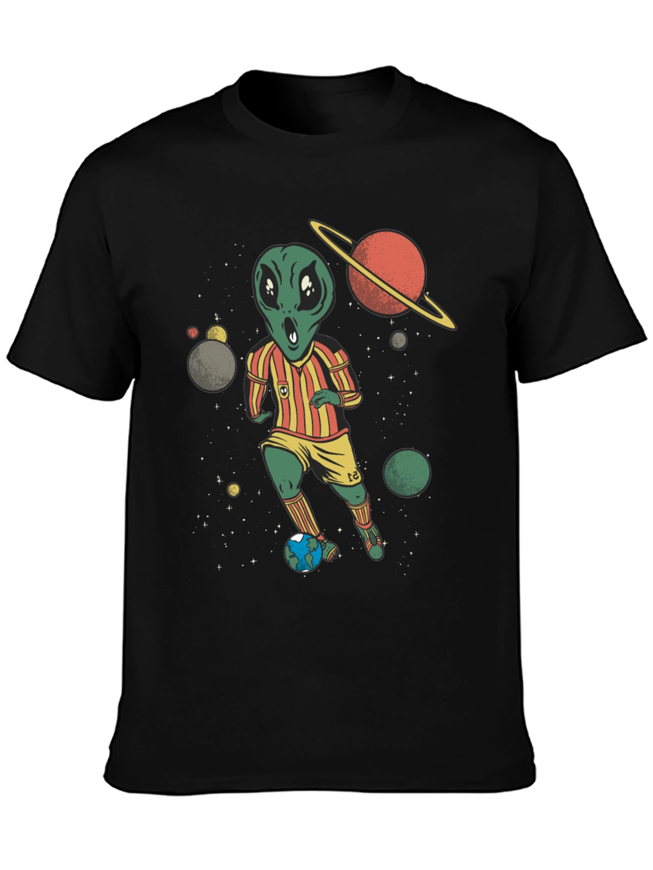 Alien Soccer Player Graphic Tee