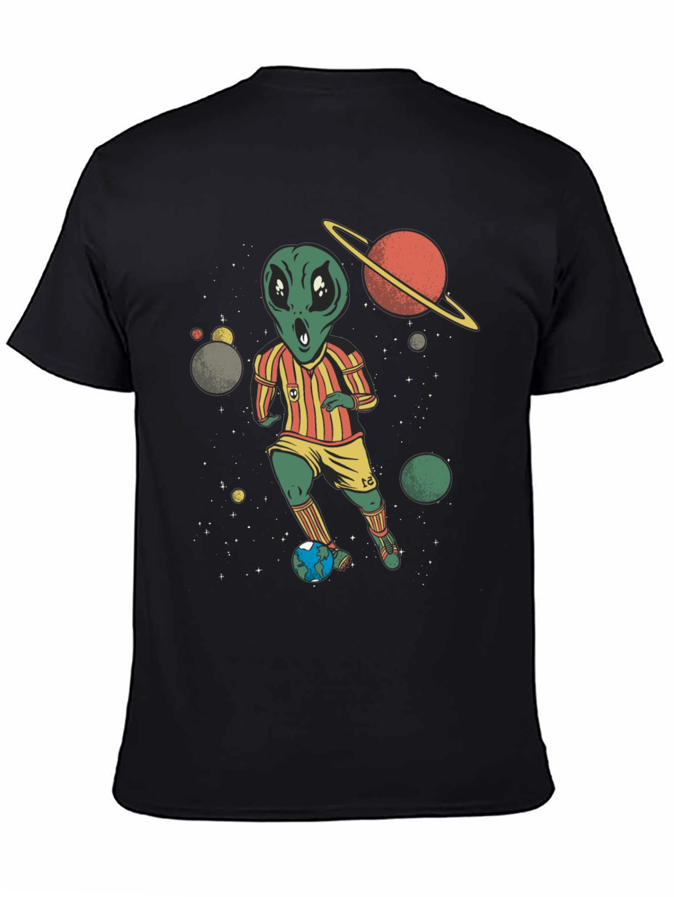 Alien Soccer Player Graphic Tee