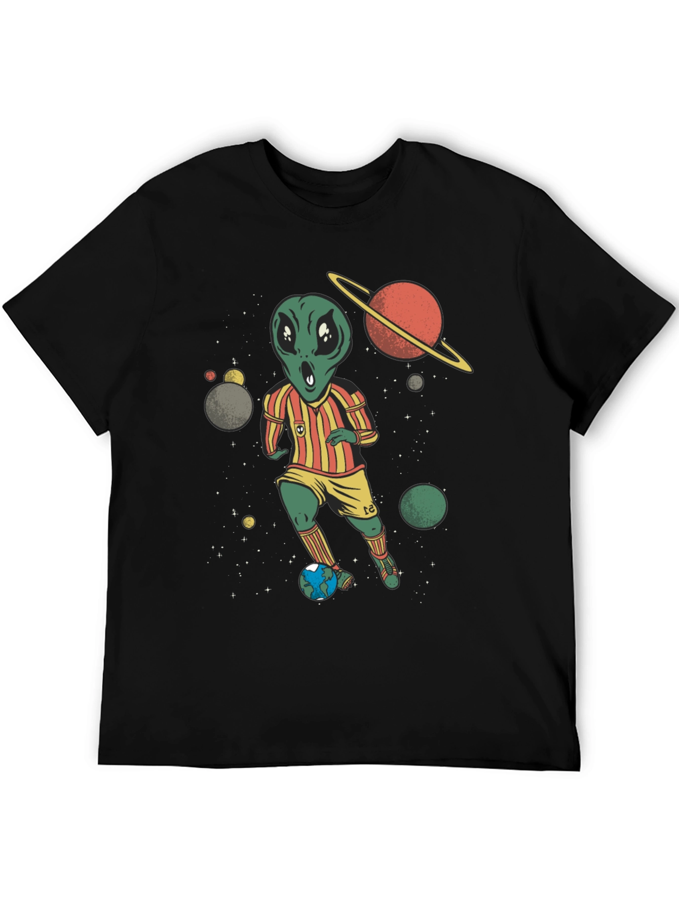Alien Soccer Player Graphic Tee