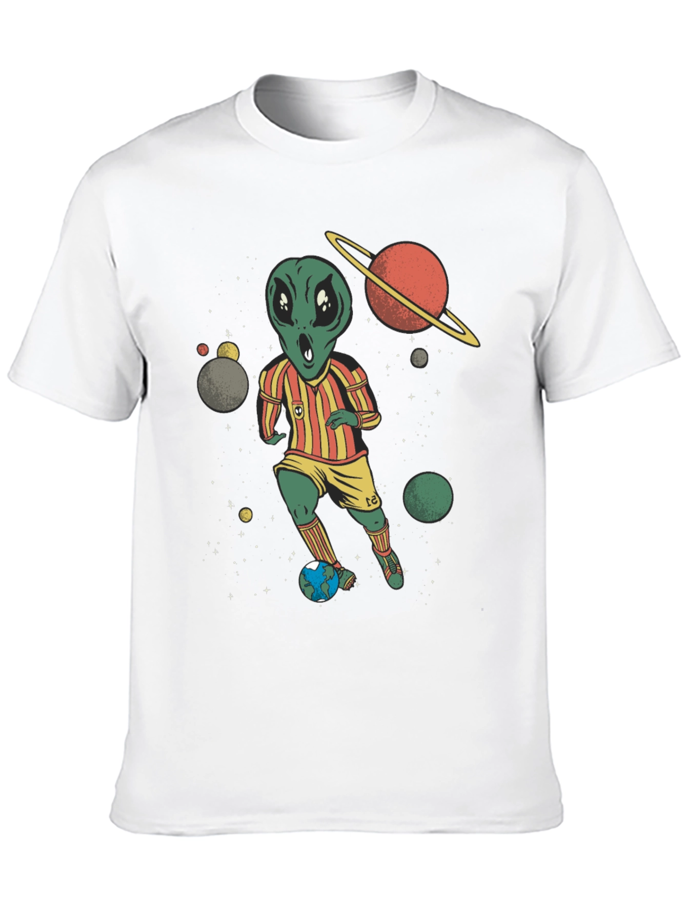 Alien Soccer Player Graphic Tee
