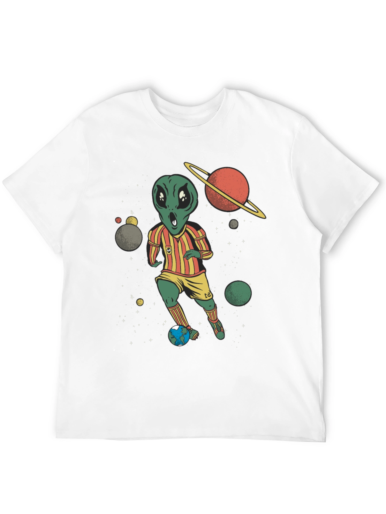 Alien Soccer Player Graphic Tee
