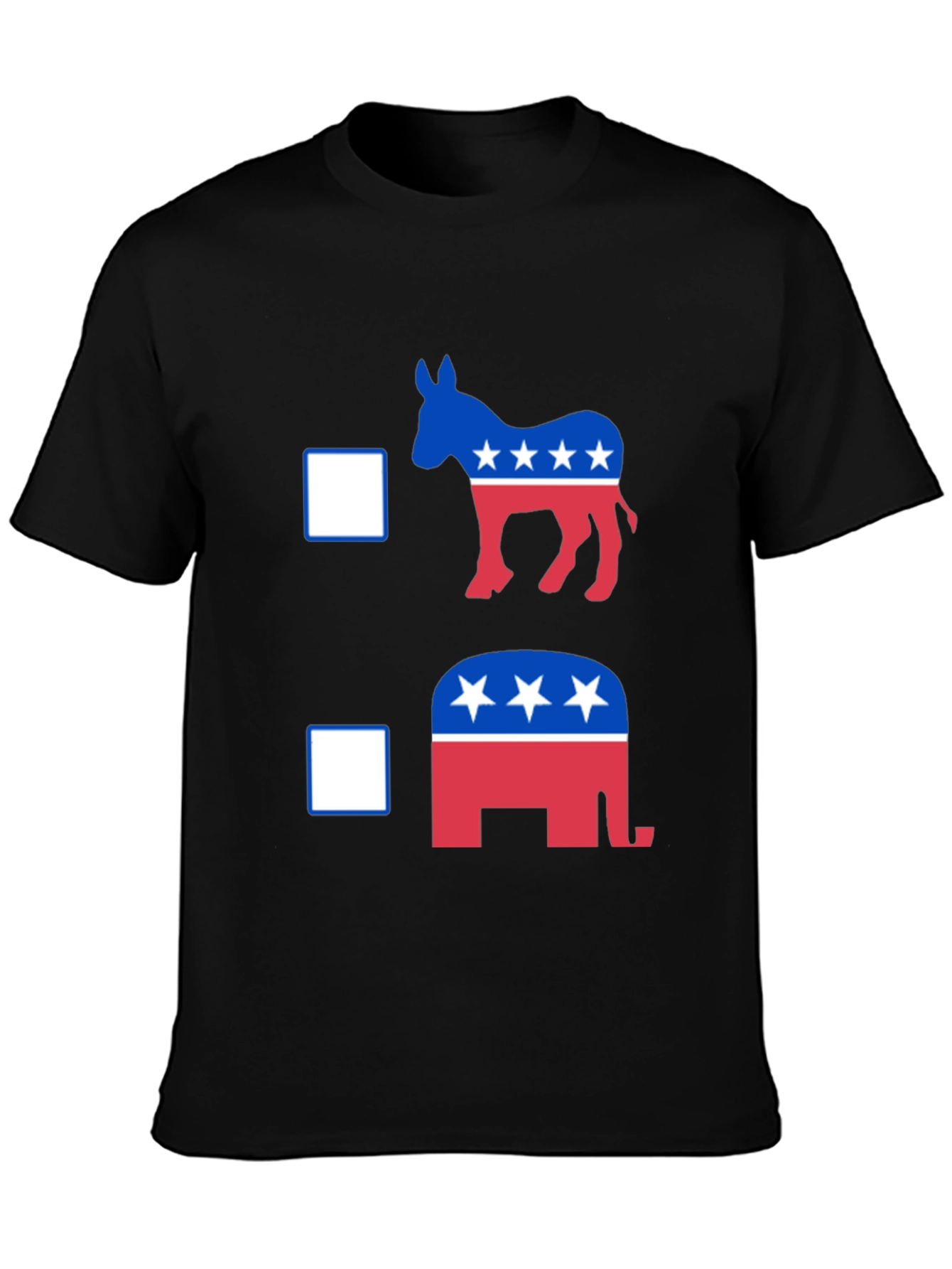 Political Donkey vs Elephant Graphic T-Shirt