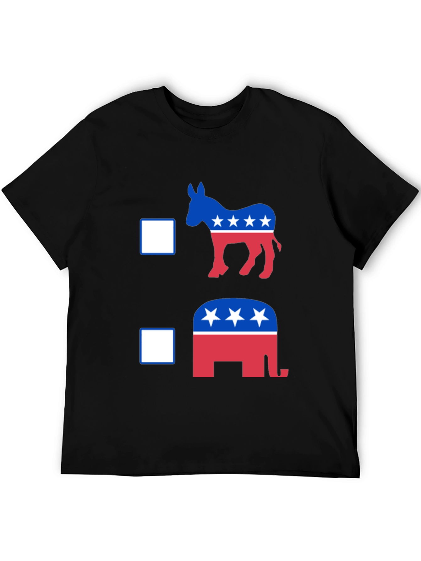 Political Donkey vs Elephant Graphic T-Shirt