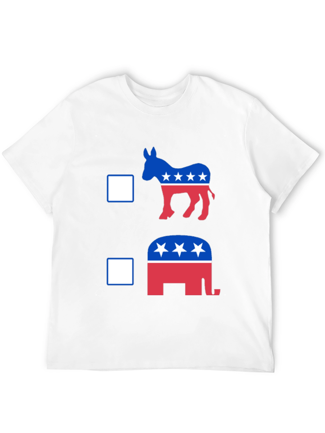 Political Donkey vs Elephant Graphic T-Shirt
