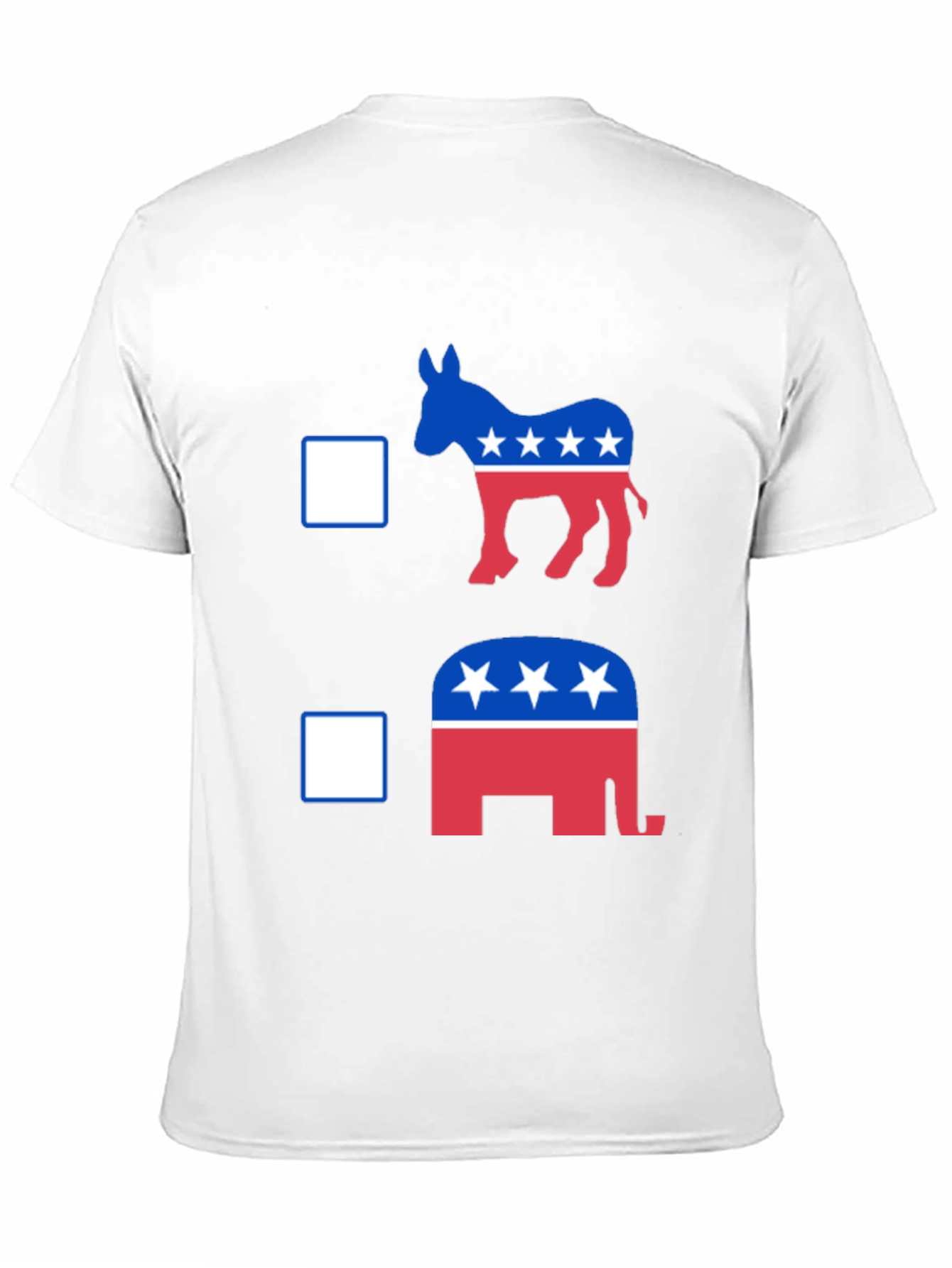 Political Donkey vs Elephant Graphic T-Shirt