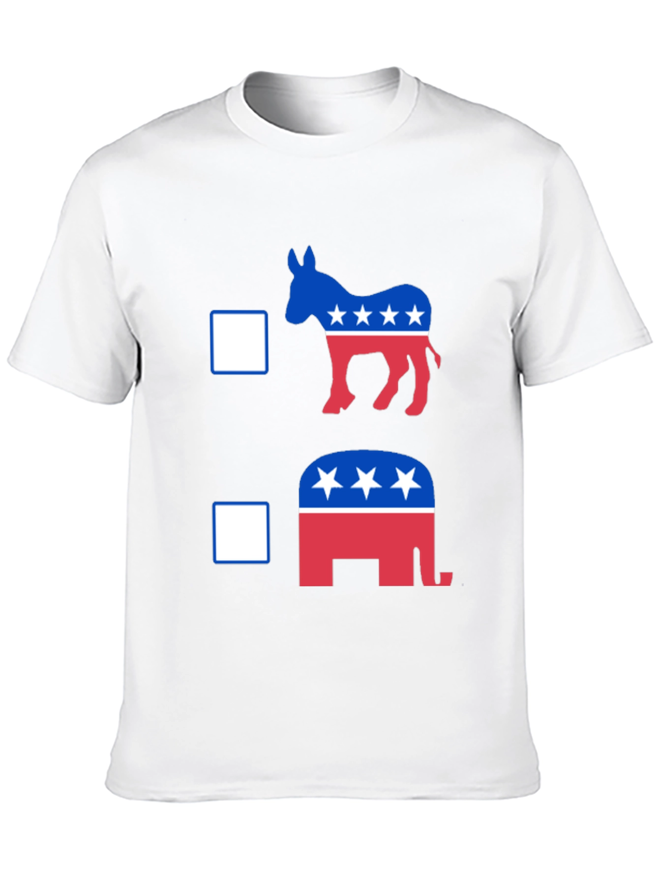 Political Donkey vs Elephant Graphic T-Shirt