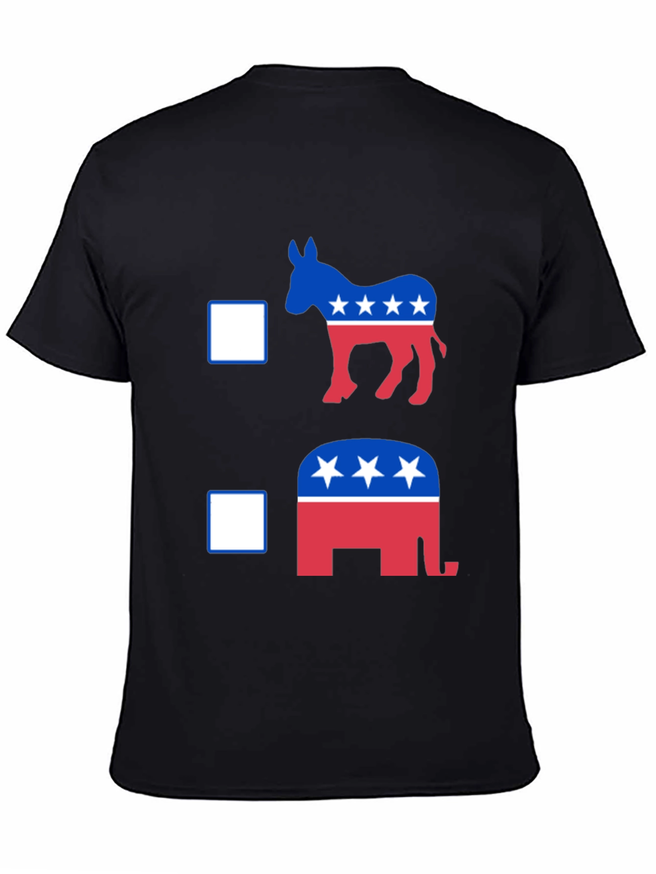 Political Donkey vs Elephant Graphic T-Shirt