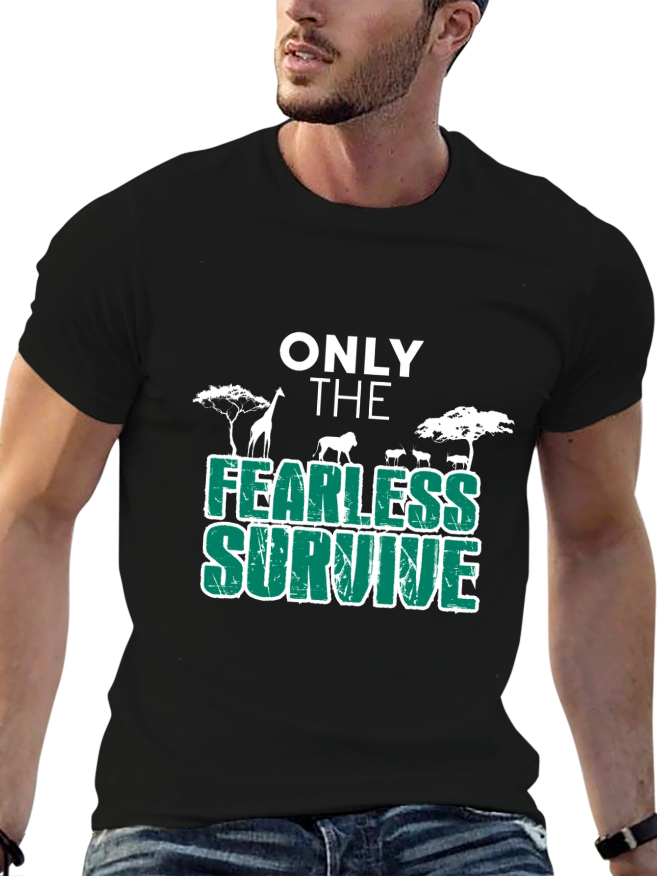 Fearless Survive Black T-Shirt