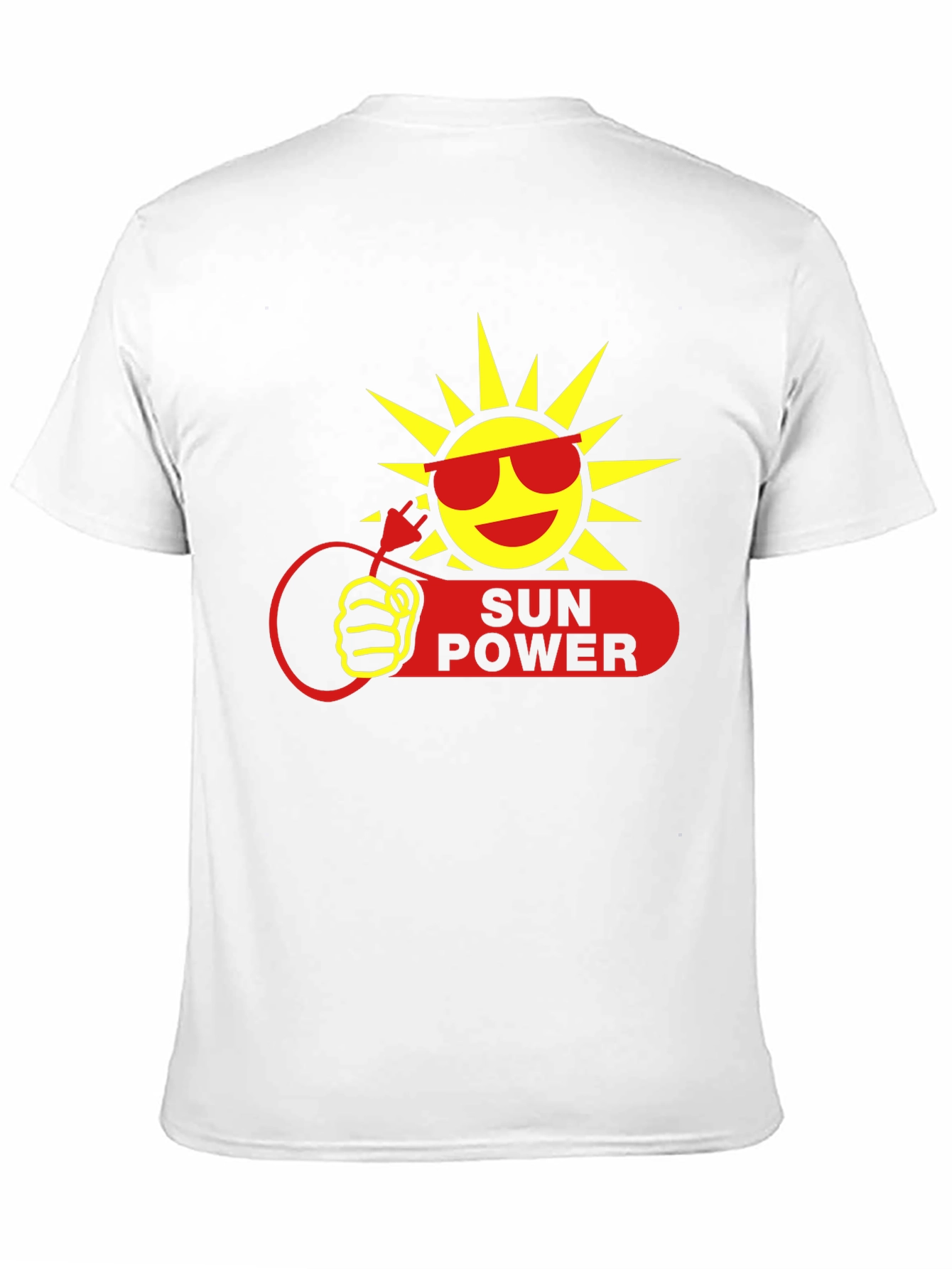 Sun Power Graphic T-Shirt - Eco-Friendly Energy