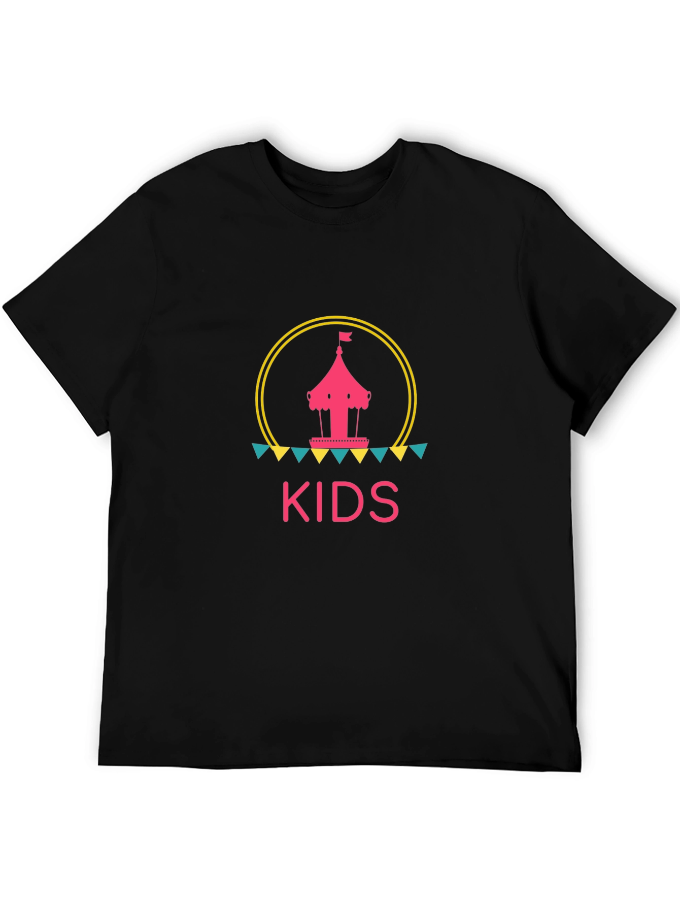 Kids Carousel Graphic Tee - Black