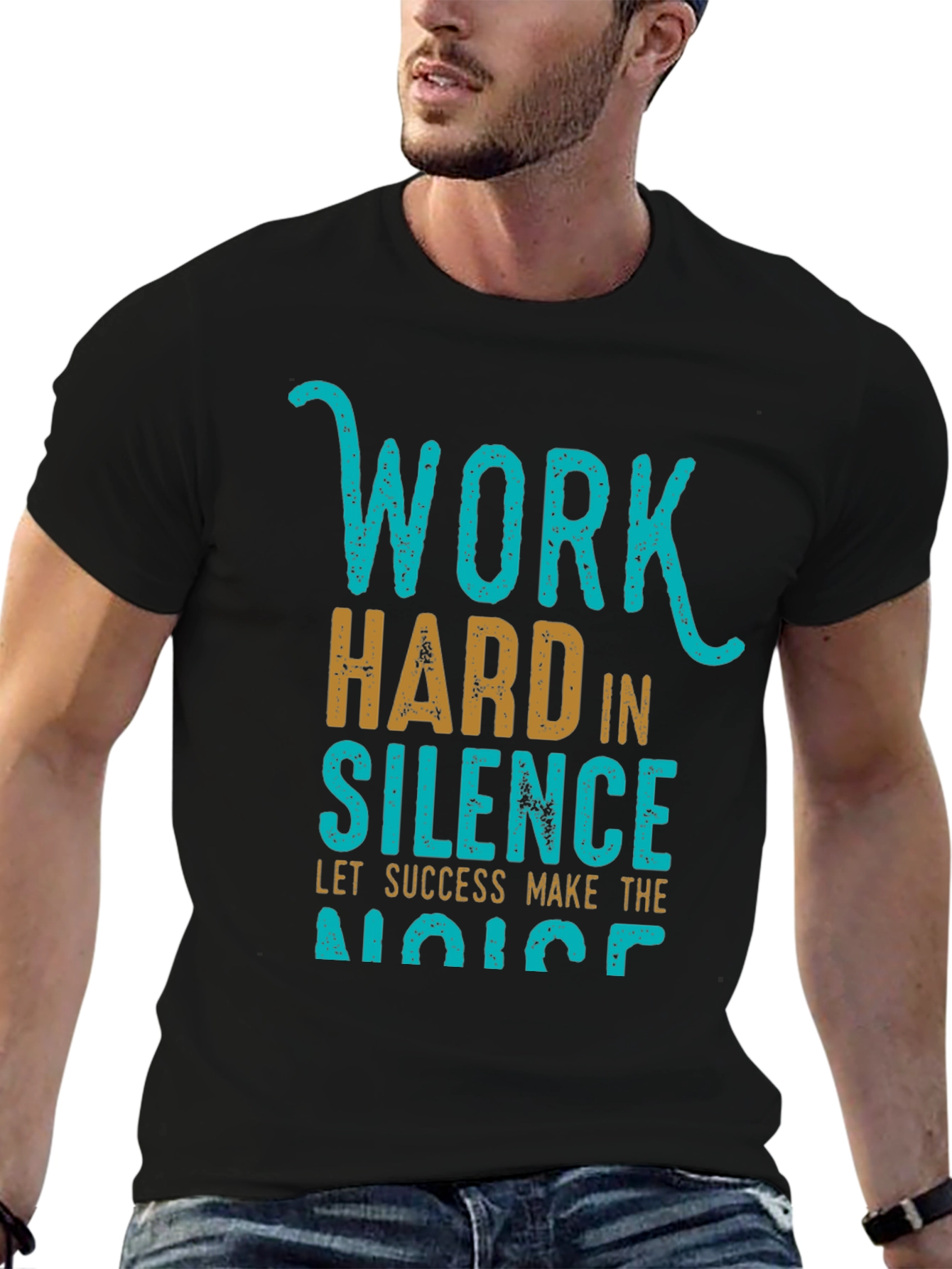 Work Hard in Silence Graphic Tee