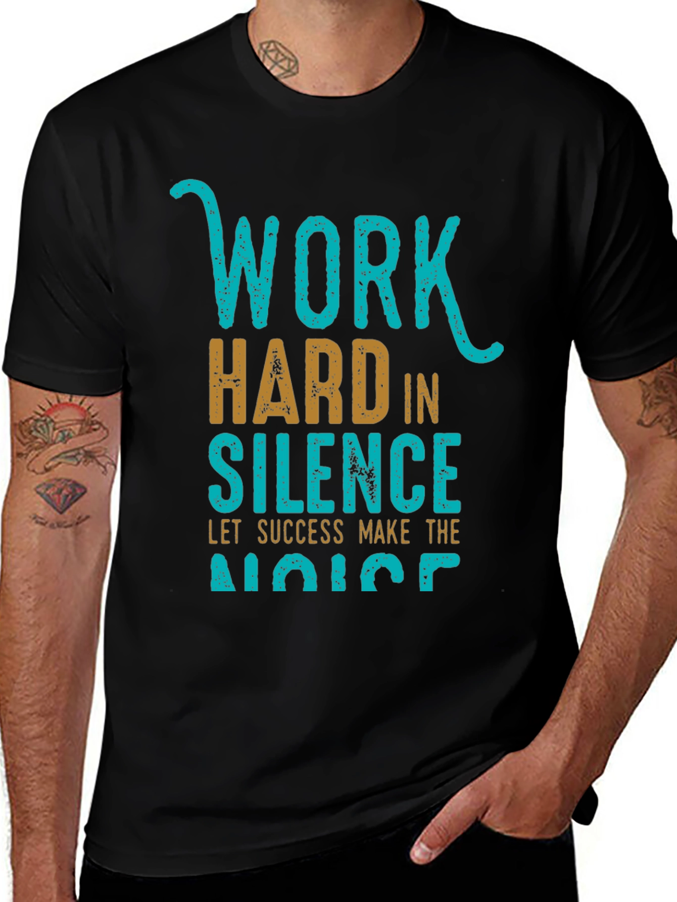 Work Hard in Silence Graphic Tee