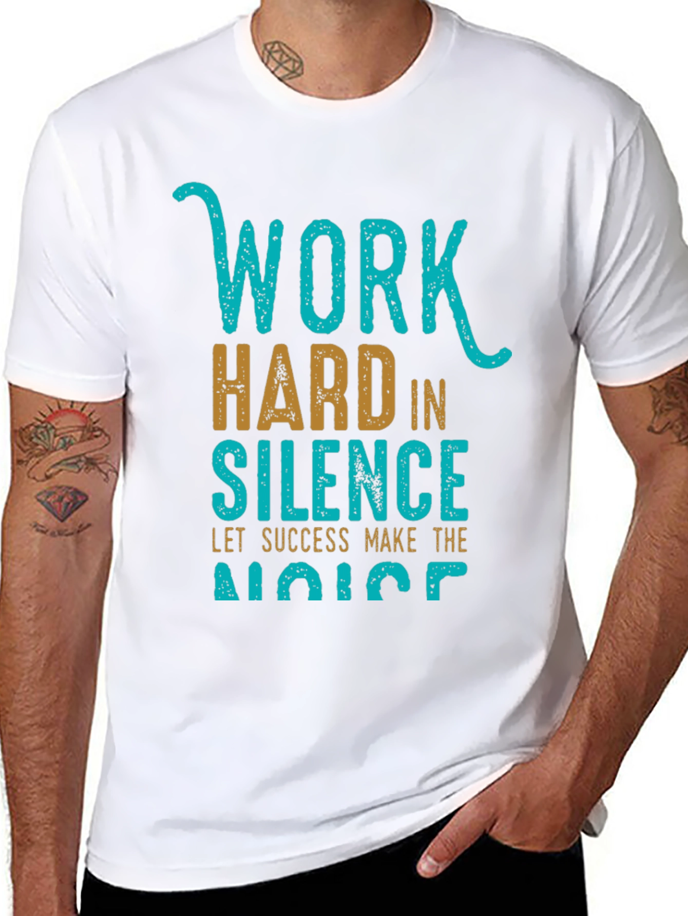 Work Hard in Silence Graphic Tee