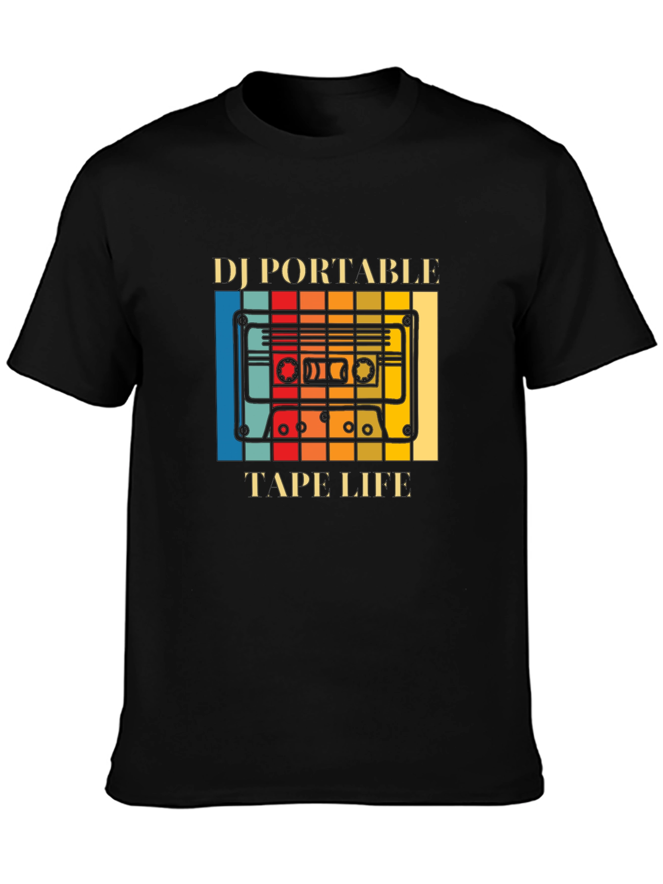 DJ Portable Tape Life Graphic T-Shirt