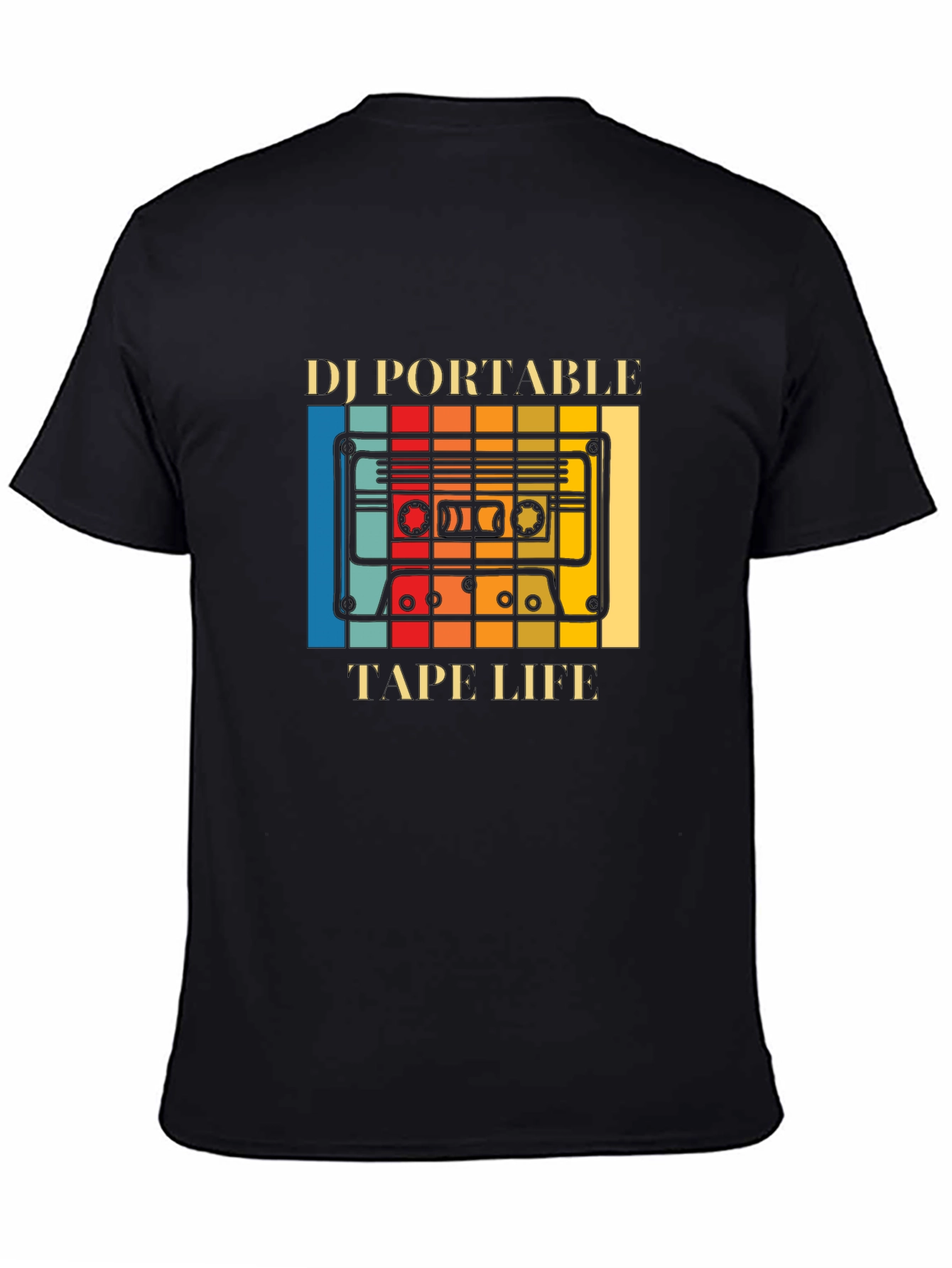 DJ Portable Tape Life Graphic T-Shirt