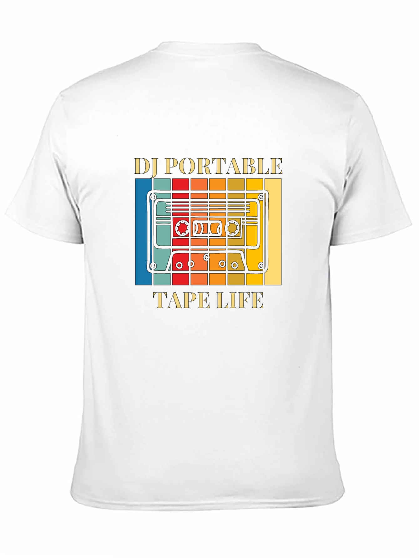 DJ Portable Tape Life Graphic T-Shirt
