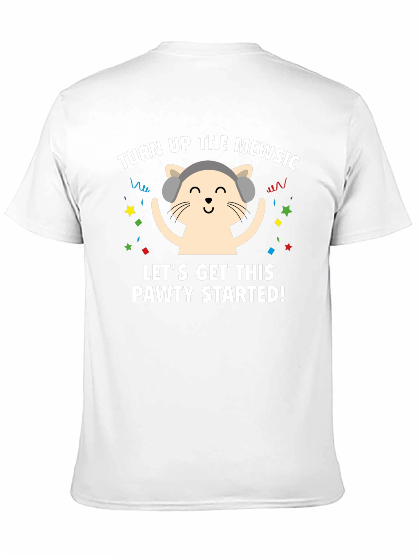 Turn Up The Mewsic Cat Graphic Tee