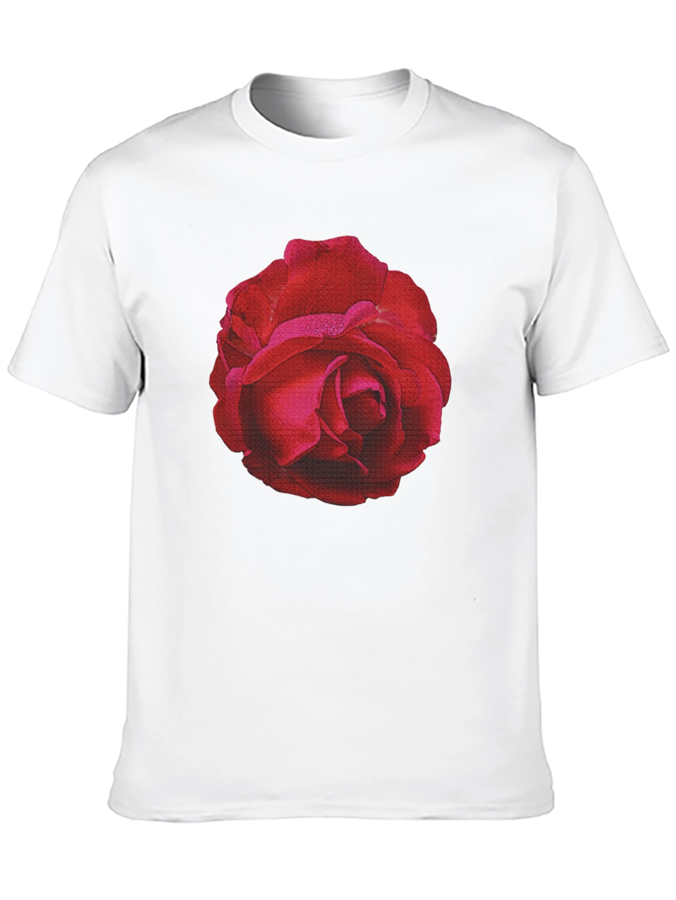 Rose Graphic T-Shirt - Black Cotton Tee