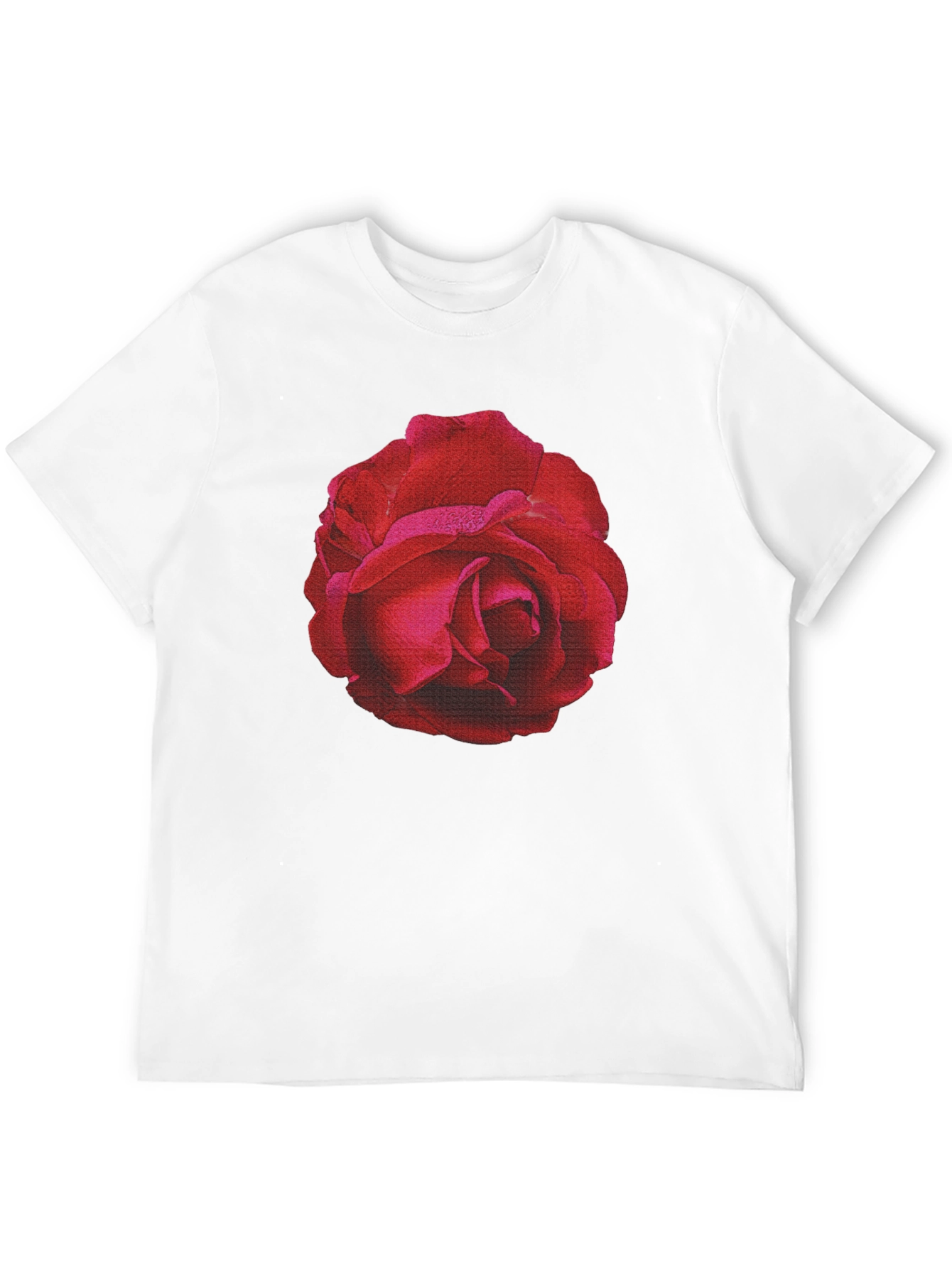 Rose Graphic T-Shirt - Black Cotton Tee