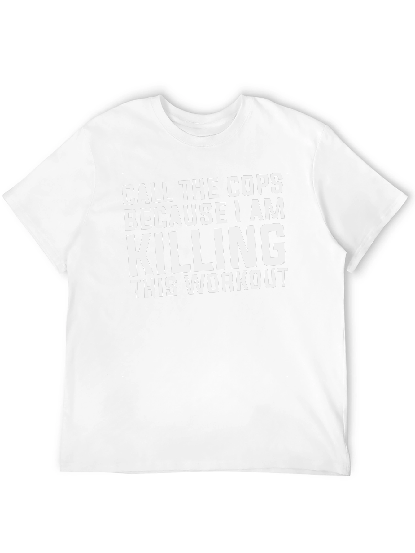 Call the Cops Workout T-Shirt - Black
