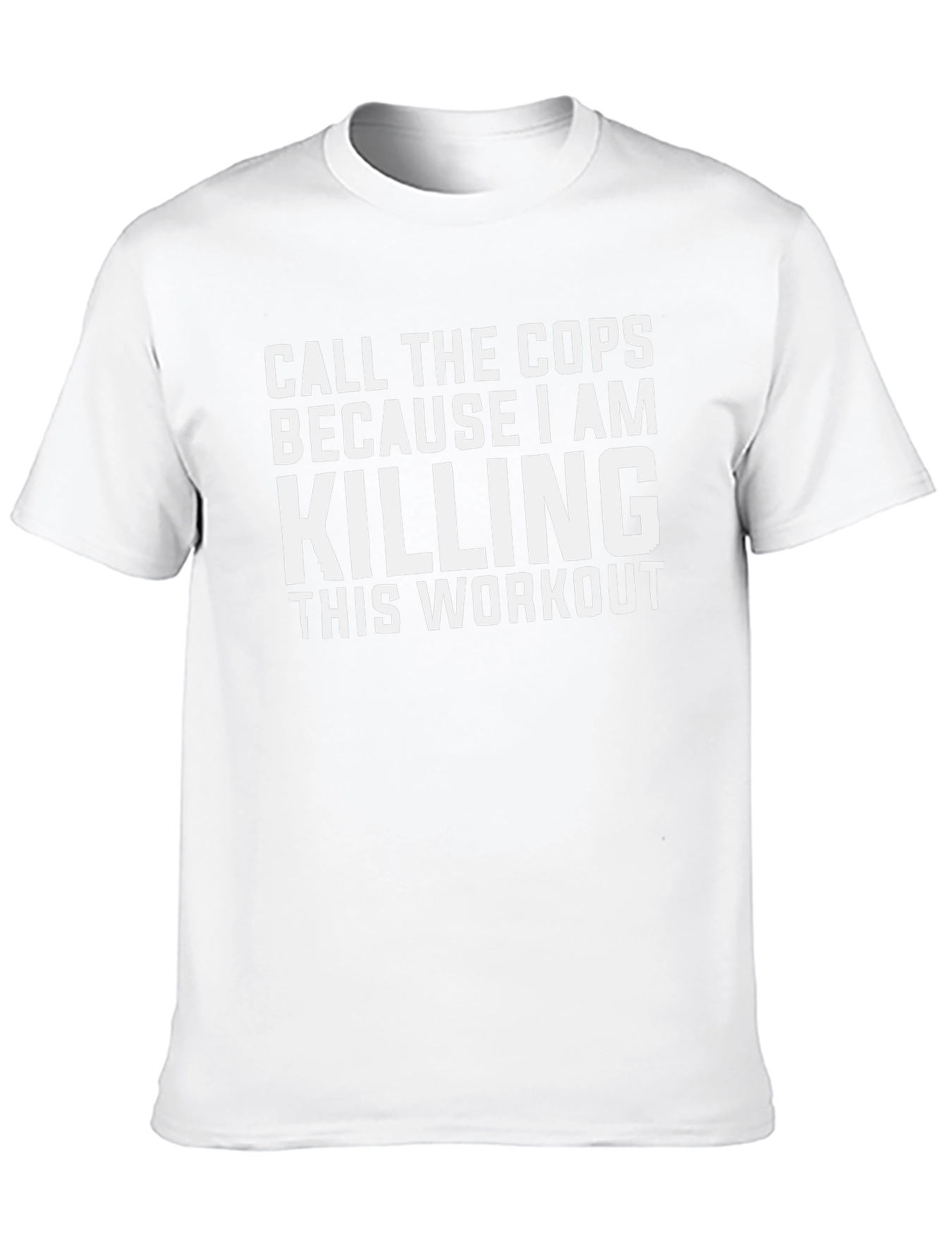 Call the Cops Workout T-Shirt - Black