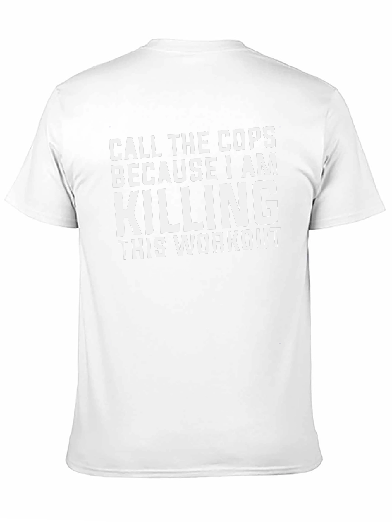 Call the Cops Workout T-Shirt - Black