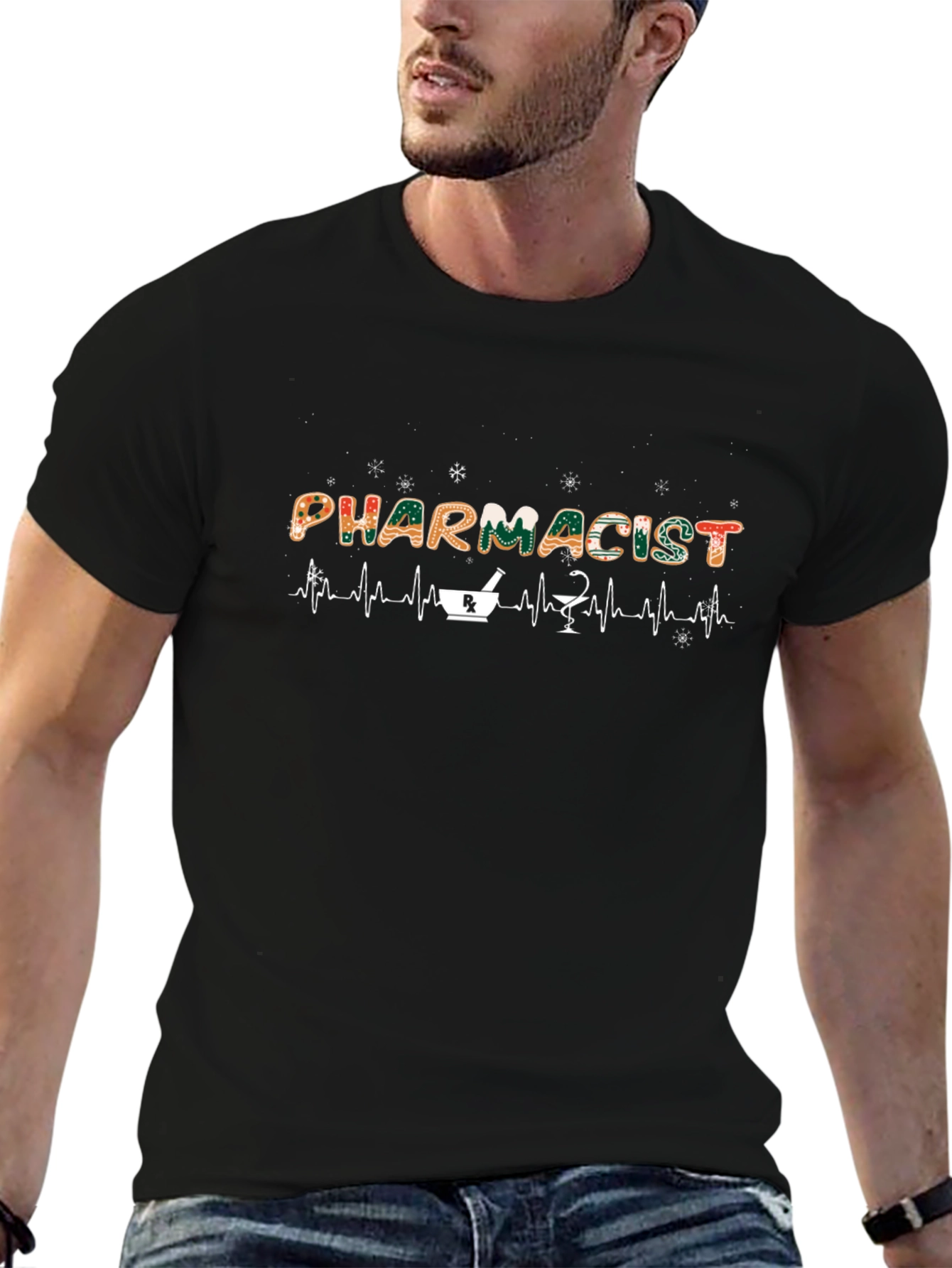 Pharmacist Heartbeat T-Shirt - Medical Profession Tee