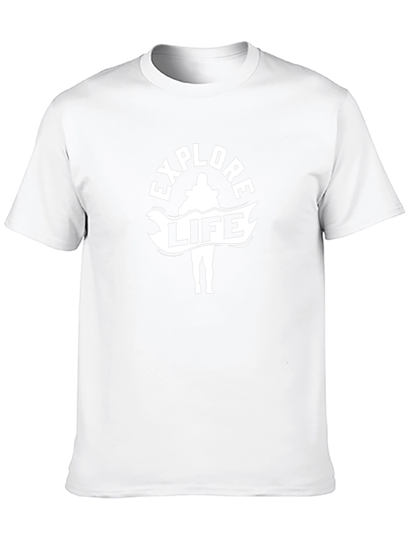 Explore Life Black Graphic T-Shirt